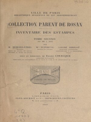 cover image of Collection Parent de Rosan